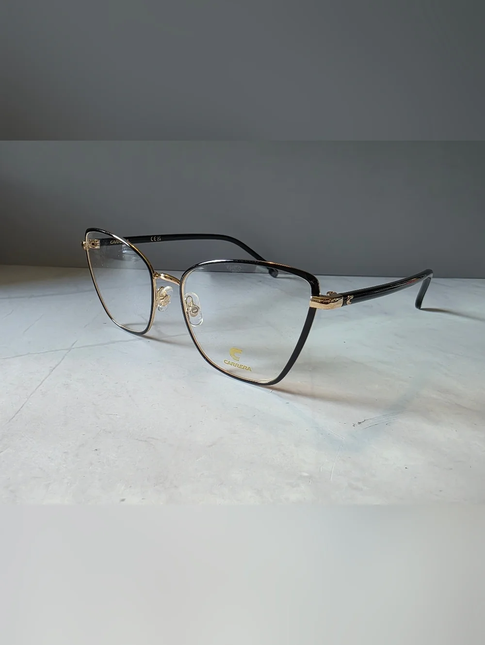 Carrera Gold Black Eyeglass Frames Brand New